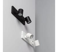 LEDKIA LIGHTING - Spot à Douille Double Orientable | Aluminium Gylu | Compatible Ampoules GU10 | Design Polyvalent pour Intérieur | 40W Max, Blanc, Aluminium