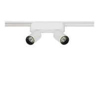 LEDKIA LIGHTING Spot LED sur Rail Magnétique 25mm Extra-Plat 10W Double 48V Blanc 2700K Blanc chaud