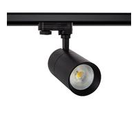 Ledkia Spot LED rail triphasé 20W - Noir