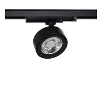 Ledkia Spot LED rail triphasé 20W - Noir