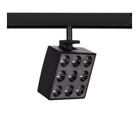 Ledkia Spot LED sur Rail Magnétique 20mm 15W Optic 48V Noir 3000K Blanc chaud