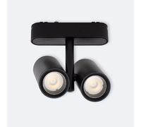 Ledkia Spot LED sur Rail Magnétique 25mm Extra-Plat 16W Quartz 48V Noir 4000K Blanc neutre