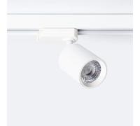 Ledkia Spot LED sur Rail Monophasé 10W Mallet Dimmable Blanc 4000K Blanc neutre