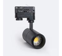 Spot Led Sur Rail Triphasé 10w Dimmable Cct Pulyx Multi-Angle 15-60º Noir