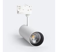 Ledkia Spot LED sur Rail Triphasé 15W Justin Dimmable Dim To Warm Blanc