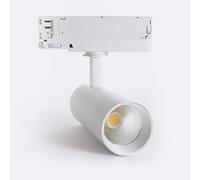 Ledkia Spot LED sur Rail Triphasé 20W Carlo Blanc 5000K Blanc neutre
