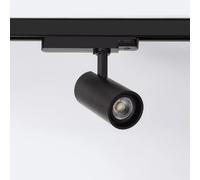 Ledkia Spot LED sur Rail Triphasé 20W Fasano Dimmable CCT Noir 2700K Blanc chaud
