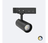 Ledkia Spot LED sur Rail Triphasé 20W Fasano Dimmable CCT Sélectionnable Noir 2700K -