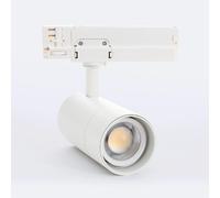 Ledkia Spot LED sur Rail Triphasé 20W Wild CCT Sélectionnable Multi-Angle 24-60º Blanc
