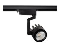 Ledkia Spot LED sur Rail Triphasé 30W Dora Noir 3000K Blanc chaud