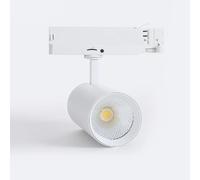 Spot Led Carlo 40w Pour Rail Triphasé No Flicker Blanc Blanc Neutre 5000k