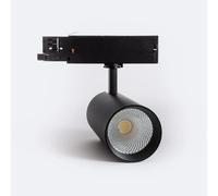 Spot Led Carlo 40w Pour Rail Triphasé No Flicker Noir Blanc Froid 6000k