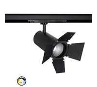 Ledkia Spot LED sur Rail Triphasé 40W d'Angelo CCT Sélectionnable Cinema Noir 3000K - 4000K - 6000K Sélectionnable (chaud-neutre-froid)