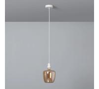 Ledkia Support à Douille pour Suspension avec Câble Textile Tressé Blanc Blanc