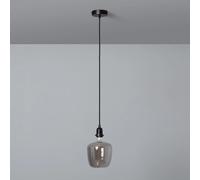 Ledkia Support à Douille pour Suspension avec Câble Textile Tressé Noir Noir