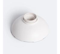 Ledkia Support Rond avec Douille pour Ampoules E27 Blanc