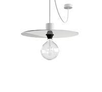 Ledkia Suspension Aluminium Extérieur Eiva Elegant IP65 Creative-Cables PDEBIEL0250SM01DDBIA Blanc