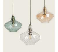 LEDKIA LIGHTING Suspension Verre Blas Vert olive E14