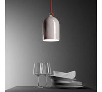 Ledkia Suspension Creative-Cables Modèle Mini Campana XS Blanc brillant