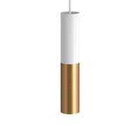 Ledkia Suspension Creative-Cables Modèle PDMV_ Abat-Jour Tub-E14 Blanc