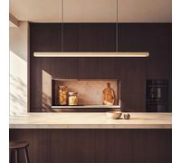 Ledkia Suspension Linéaire LED 42W Aluminium CCT Éclairage Double Face Funky Kool Beige
