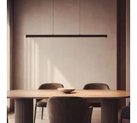 Suspension Linéaire Led 42w Aluminium Cct Éclairage Double Face Funky Zapp Blanc Sélectionnable (Chaud-Neutre) 2700k - 3500k - 4000k
