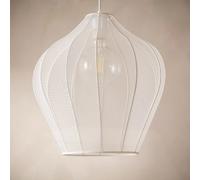 Ledkia Suspension Métal et Tissu Ø400 mm Yara Gris Fumée