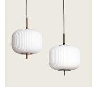 Ledkia Suspension Métal et Verre Beca Bronze