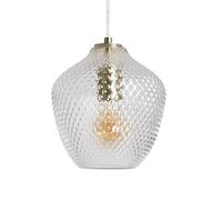 Ledkia Suspension Métal et Verre Stiklu Doré