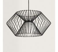 Ledkia Suspension Métal Hexagone Noir