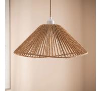 Ledkia Suspension Mikah en papier tressé - Beige