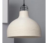 Ledkia Suspension papier tressé Chisa - Ivoire