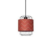 Ledkia Suspension Pointiza en métal et tissu - Rouge