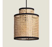 Ledkia Suspension Rotin Huela Piccola - Noir naturel