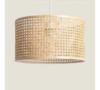 Ledkia Suspension rotin Mampa - Blanc naturel