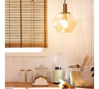 Ledkia Suspension verre Diamound - Noir
