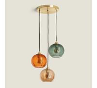 Ledkia Suspension verre Tri Klimt - Multicolore