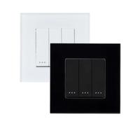 Ledkia Va-et-Vient Triple avec Cadre PC Modern Blanc