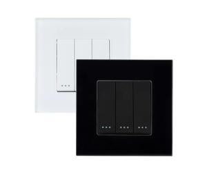 Ledkia Va-et-Vient Triple avec Cadre PC Modern Blanc