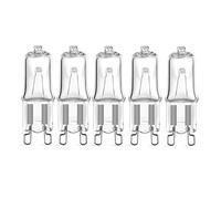 LEDLOCLB Ampoule Halogène G9 À Intensité Variable, Blanc Chaud, 2800K, 110V-220V, 20W, 40W, 60W, Adaptée Aux Lustres, Chandeliers, Éclairage D'armoire,20w,110 V -5 Pièces