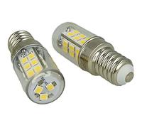 LEDLUX 2 pièces de lampes à LED E14 DC 12V 24V 4W blanc pour cimetière signalisation lumineuse camions bateaux photovoltaïques efficacité énergétique A] (6000k)