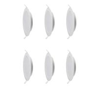 LEDLUX Lot de 6 spots LED encastrés Plafond plâtre rond 18 W Diamètre 225 mm Trou 210 mm (blanc neutre 4000 K)