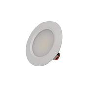 LEDLUX Mini spot LED encastrable rond 3 W AC/DC 12 V DC 24 V trou 50 mm diamètre 68 mm (Blanc, 6000K)