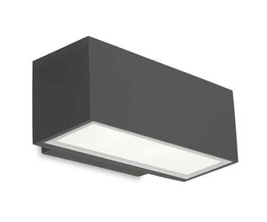 Leds-C4 Afrodita - Extérieur LED Up & Down Applique murale Urban Grey 22cm 1955lm 4000K IP65