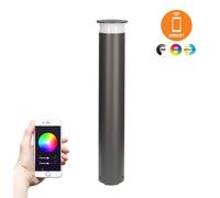 LEDS C4, applique extérieure Tuya – 3 W, lumière blanc chaud, 310 lm, indice de protection IP65, couleur grise