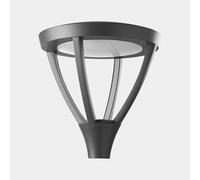 LEDS C4 Proud : Applique extérieure - 44,9 W, lumière blanche neutre, 3110 lm, indice de protection IP66, couleur grise