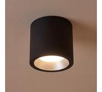 LedsC4 - Plafonnier LED pour l'extérieur et l'intérieur, design moderne et fonctionnel, efficacité énergétique, indice de protection IP, 168 mm, noir, polyvalent et durable