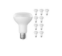 ledscom.de 10x E27 Ampoule LED, R80, blanc chaud (2700 K), 10 W, 935lm, mate