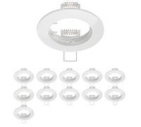 ledscom.de 12x cadre d'encastrement au plafond CIRC, rond, blanc brillant