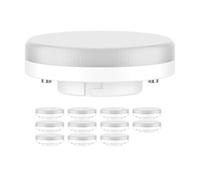 ledscom.de 12x GX53 LED Ampoule, blanc chaud (2700 K), 6,2 W, 509lm, 97°, mate